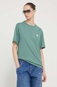 Одежда Хлопковая футболка Converse 10023876.A32 зелёный