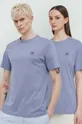 niebieski Converse t-shirt bawełniany Unisex