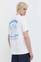 On Vacation tricou din bumbac Beach Day OVC.T145 alb