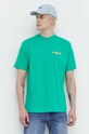 On Vacation tricou din bumbac Beach Day verde OVC.T145