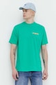 On Vacation tricou din bumbac Beach Day verde OVC.T145