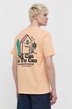 On Vacation tricou din bumbac Mi Casa portocaliu OVC.T149