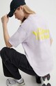 On Vacation t-shirt bawełniany Enjoy OVC.T150 fioletowy SS24