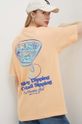 On Vacation tricou din bumbac Skinny Dippin' Cocktail Sippin' OVC.T151 portocaliu