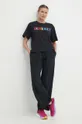 Μπλουζάκι προπόνησης Calvin Klein Performance μαύρο