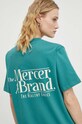Oblečenie Bavlnené tričko The Mercer Brand The Heavy Tee MEAP241002 tyrkysová