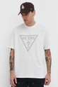 beżowy Guess Originals t-shirt bawełniany