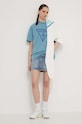 Guess Originals t-shirt bawełniany M3BI82K9XF1 niebieski SS24