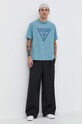 Odzież Guess Originals t-shirt bawełniany M3BI82K9XF1 niebieski