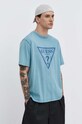 Guess Originals t-shirt bawełniany M3BI82K9XF1 niebieski