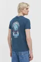 blu navy Kaotiko t-shirt in cotone