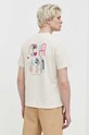Kaotiko tricou din bumbac AO025.01S.G002 bej SS24