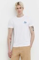 Kaotiko tricou din bumbac AO039.01.G002 alb SS24