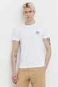 Kaotiko t-shirt bawełniany AO039.01.G002 biały SS24