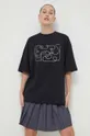 Бавовняна футболка Kaotiko чорний