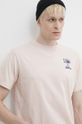 Kaotiko t-shirt bawełniany różowy AO028.01.G002