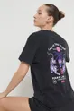 črna Bombažna kratka majica Kaotiko Unisex