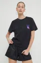 črna Bombažna kratka majica Kaotiko
