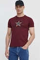 Converse t-shirt bawełniany bordowy 10026101.A04
