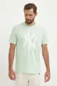 Βαμβακερό μπλουζάκι 47 brand MLB New York Yankees πράσινο