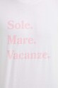 Drivemebikini tricou din bumbac Sole Mare Vacanze 2020.DRV.023.WHP