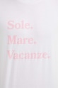Bavlnené tričko Drivemebikini Sole Mare Vacanze 2020.DRV.023.WHP