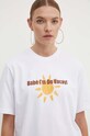 Drivemebikini t-shirt bawełniany On Vacay 2024.DRV.027.WHB