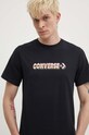 Бавовняна футболка Converse 10026416.A01 чорний SS24