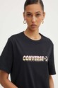 Одяг Бавовняна футболка Converse 10026416.A01 чорний