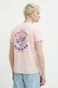różowy Kaotiko t-shirt bawełniany Unisex