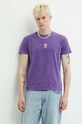 Kaotiko t-shirt bawełniany AM007.01.G002 fioletowy SS24