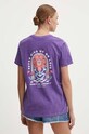 Odzież Kaotiko t-shirt bawełniany AM007.01.G002 fioletowy