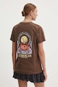 Odzież Kaotiko t-shirt bawełniany AM022.01.G002 brązowy
