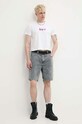 Kaotiko tricou din bumbac alb AM074.01.M002