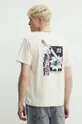 beżowy Kaotiko t-shirt bawełniany