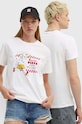 Kaotiko tricou din bumbac print alb AO090.01.G002