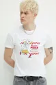 білий Бавовняна футболка Kaotiko
