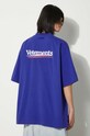 Pamučna majica VETEMENTS Campaign Logo T-Shirt UE64TR440N plava