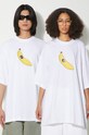 VETEMENTS t-shirt bawełniany Banana T-Shirt nadruk biały UE64TR380W