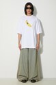Odzież VETEMENTS t-shirt bawełniany Banana T-Shirt UE64TR380W biały