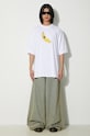 Clothing VETEMENTS cotton t-shirt Banana T-Shirt UE64TR380W white