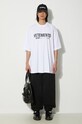 Abbigliamento VETEMENTS t-shirt in cotone Flag Logo T-Shirt UE64TR160W bianco