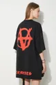 чорний Бавовняна футболка VETEMENTS Double Anarchy
