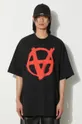 Βαμβακερό μπλουζάκι VETEMENTS Double Anarchy Unisex