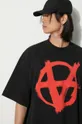 VETEMENTS tricou din bumbac Double Anarchy