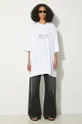 VETEMENTS tricou din bumbac 4 Seasons Embroidered Logo T-Shirt alb