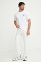 Bavlnené tričko Converse 10026461.A02 biela SS24