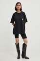 Odzież Converse t-shirt bawełniany 10026445.A01 czarny