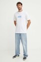 Converse t-shirt bawełniany 10026440.A02 biały SS24