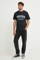 Converse t-shirt bawełniany 10026458.A03 czarny SS24